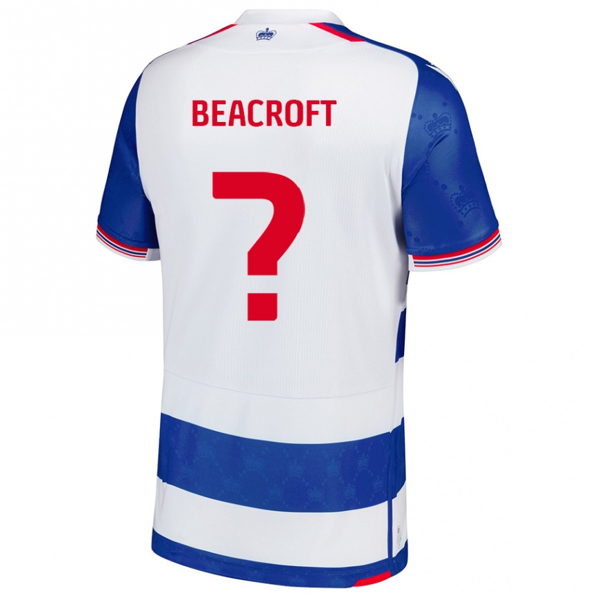 Kids Football Boyd Beacroft #0 Blue White Home Jersey 2024/25 T-Shirt Canada