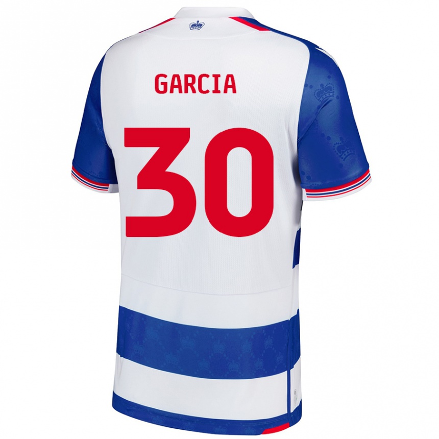 Kids Football Andre Garcia #30 Blue White Home Jersey 2024/25 T-Shirt Canada