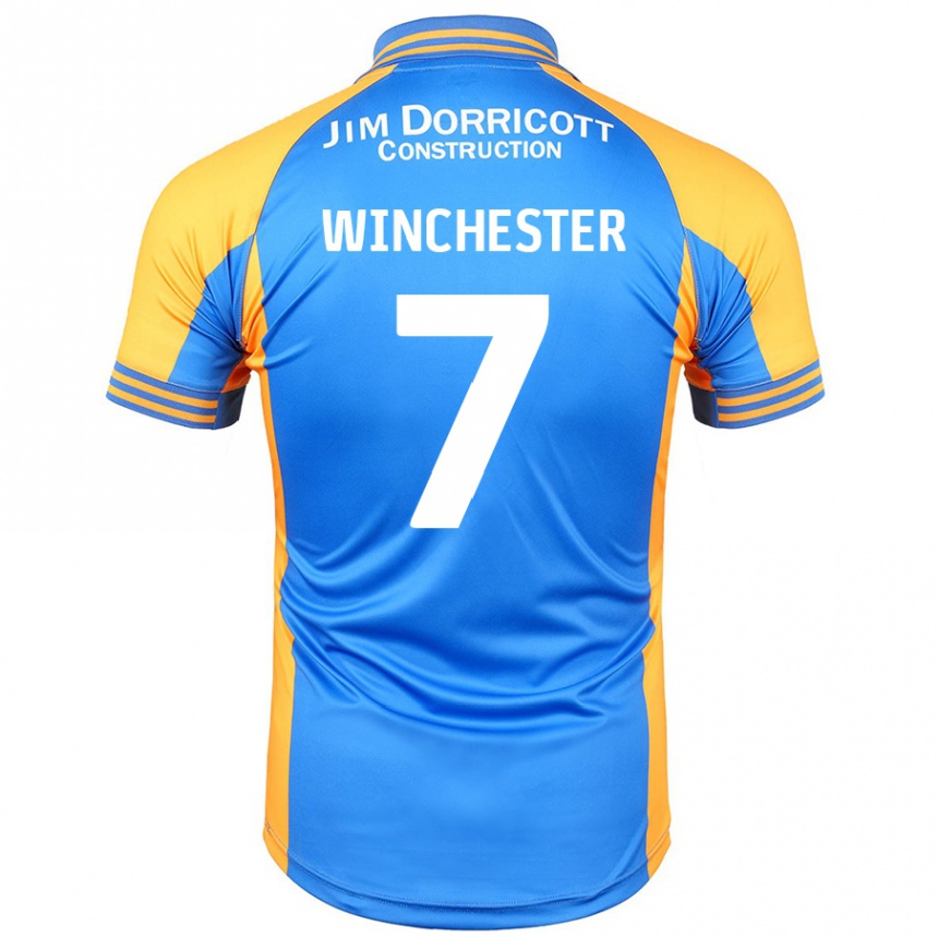 Enfant Football Maillot Carl Winchester #7 Bleu Ambre Tenues Domicile 2024/25 Canada