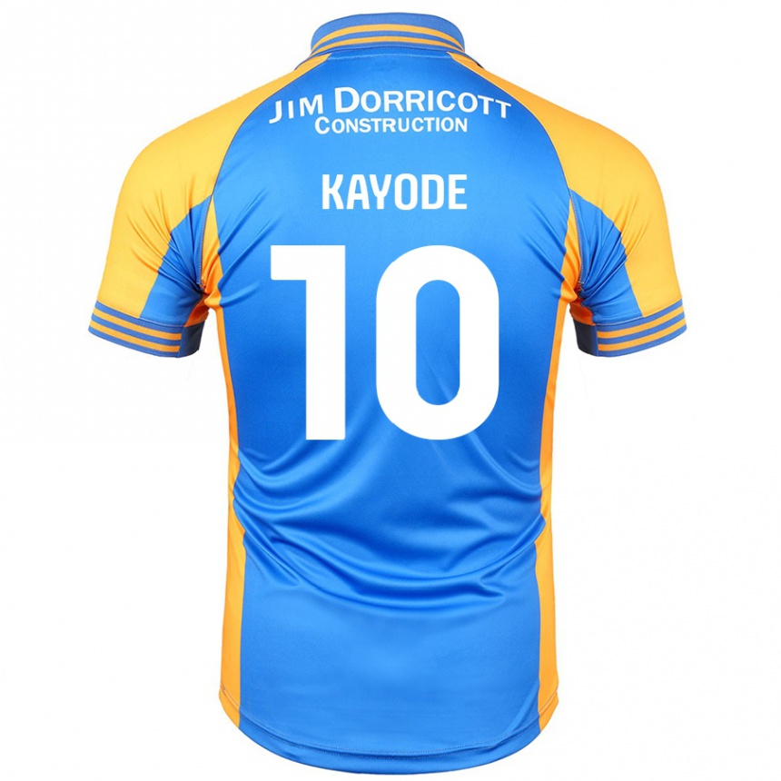 Enfant Football Maillot Joshua Kayode #10 Bleu Ambre Tenues Domicile 2024/25 Canada