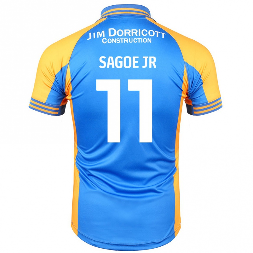 Enfant Football Maillot Charles Sagoe Jr #11 Bleu Ambre Tenues Domicile 2024/25 Canada