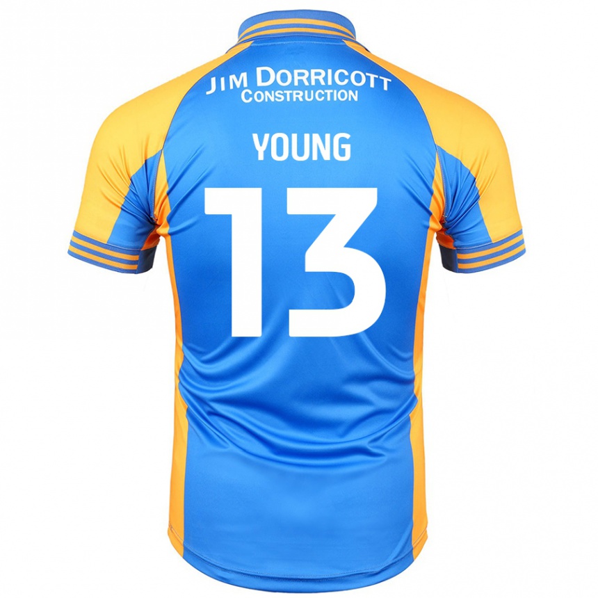 Enfant Football Maillot Joe Young #13 Bleu Ambre Tenues Domicile 2024/25 Canada