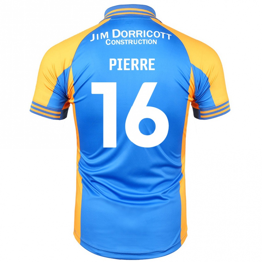 Kids Football Aaron Pierre #16 Blue Amber Home Jersey 2024/25 T-Shirt Canada