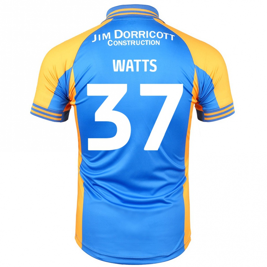 Enfant Football Maillot Harvey Watts #37 Bleu Ambre Tenues Domicile 2024/25 Canada