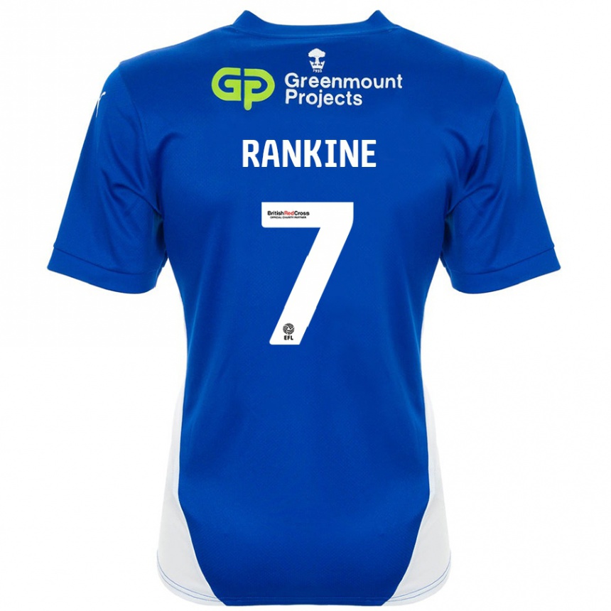 Enfant Football Maillot Dion Rankine #7 Bleu Blanc Tenues Domicile 2024/25 Canada