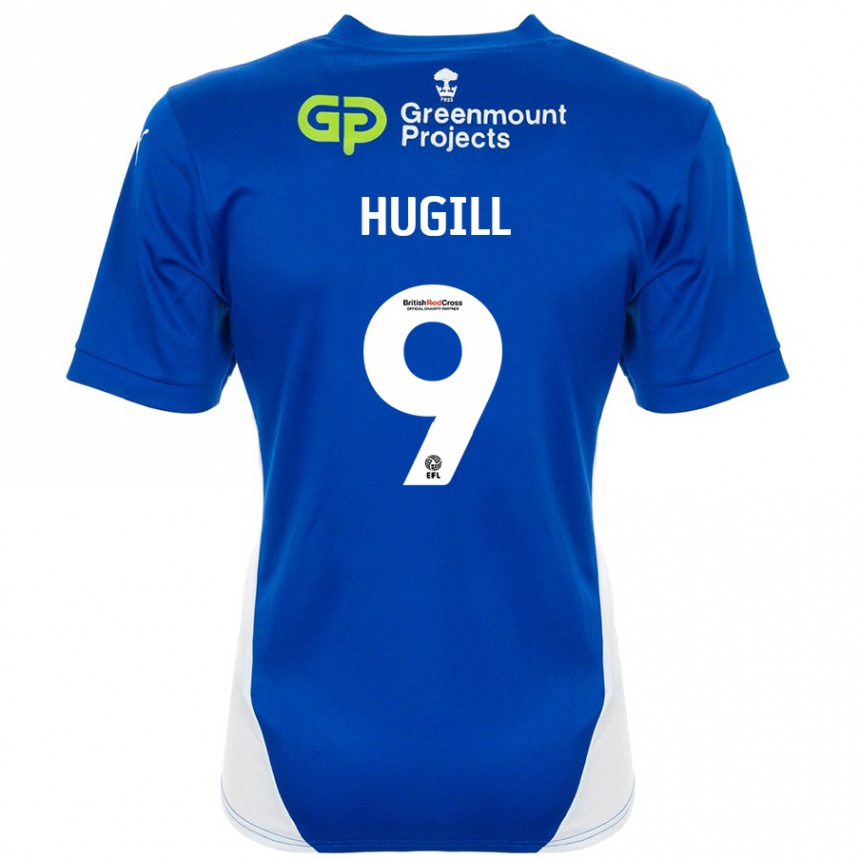 Enfant Football Maillot Joe Hugill #9 Bleu Blanc Tenues Domicile 2024/25 Canada