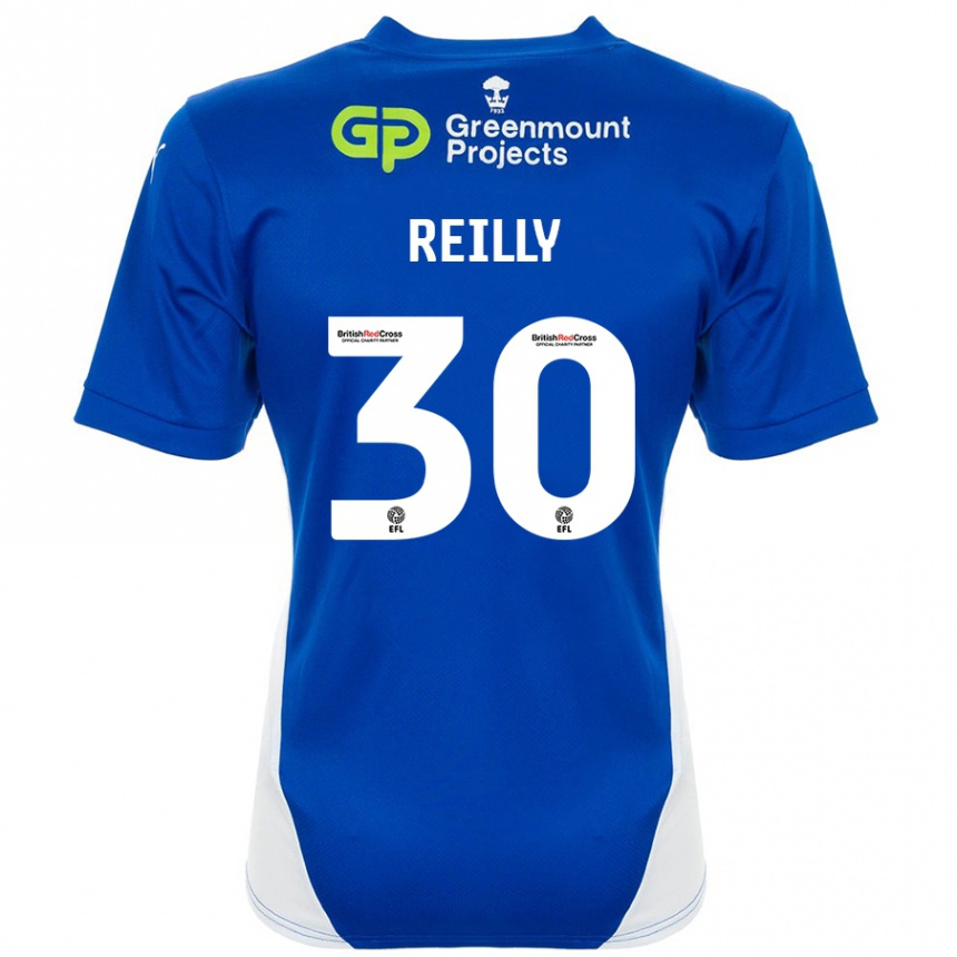 Enfant Football Maillot Jack Reilly #30 Bleu Blanc Tenues Domicile 2024/25 Canada