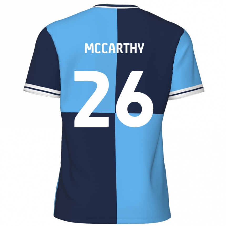 Kids Football Jason Mccarthy #26 Sky Blue Dark Blue Home Jersey 2024/25 T-Shirt Canada