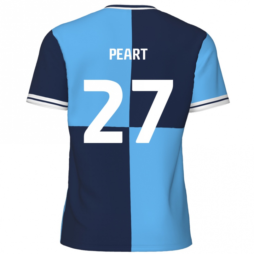 Kids Football Brody Peart #27 Sky Blue Dark Blue Home Jersey 2024/25 T-Shirt Canada