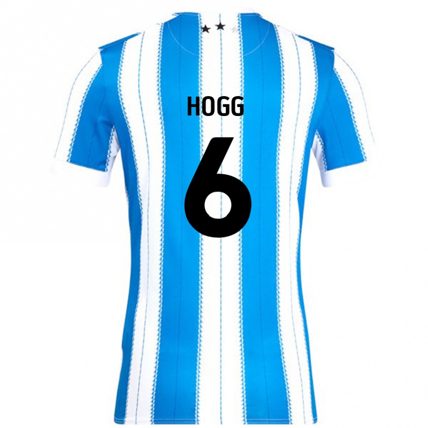 Kids Football Jonathan Hogg #6 Blue White Home Jersey 2024/25 T-Shirt Canada