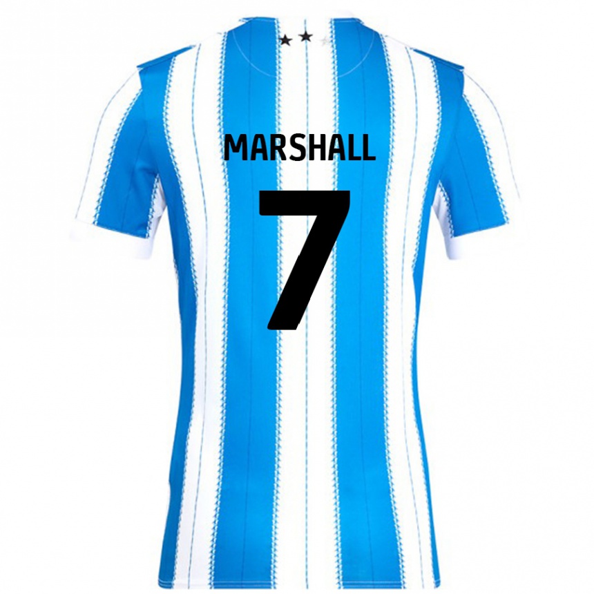 Kids Football Callum Marshall #7 Blue White Home Jersey 2024/25 T-Shirt Canada