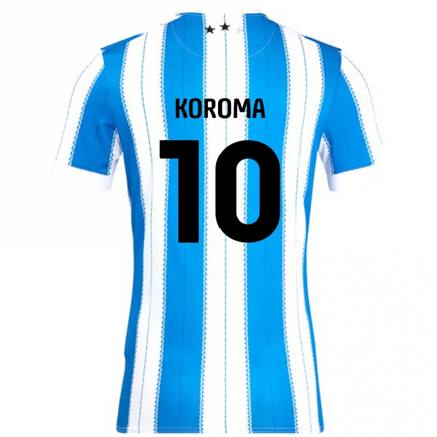 Kids Football Josh Koroma #10 Blue White Home Jersey 2024/25 T-Shirt Canada