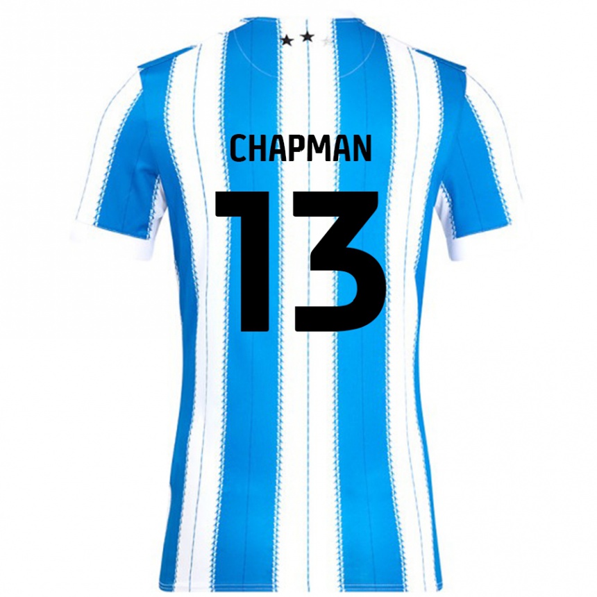 Kids Football Jacob Chapman #13 Blue White Home Jersey 2024/25 T-Shirt Canada