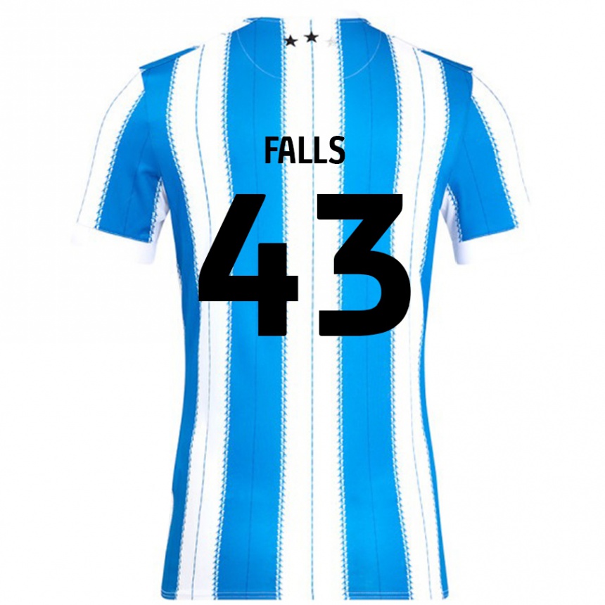 Kids Football Conor Falls #43 Blue White Home Jersey 2024/25 T-Shirt Canada