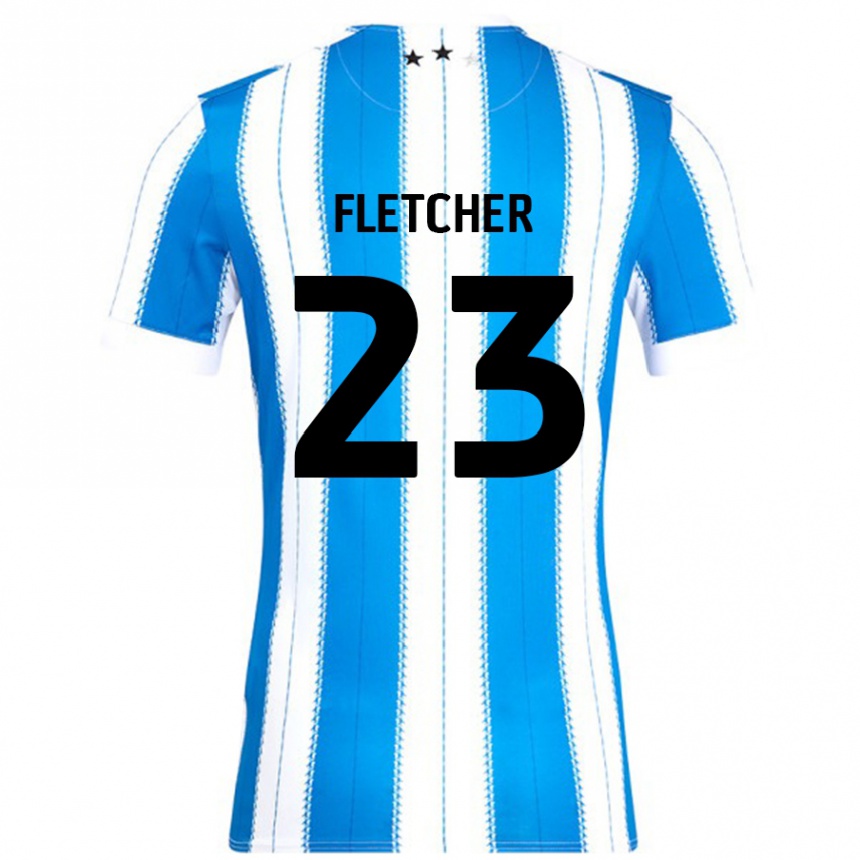 Enfant Football Maillot Serena Fletcher #23 Bleu Blanc Tenues Domicile 2024/25 Canada