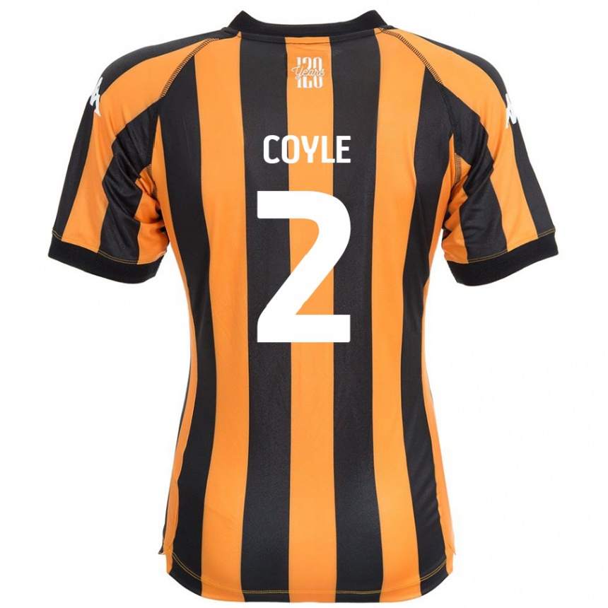 Kids Football Lewie Coyle #2 Black Amber Home Jersey 2024/25 T-Shirt Canada