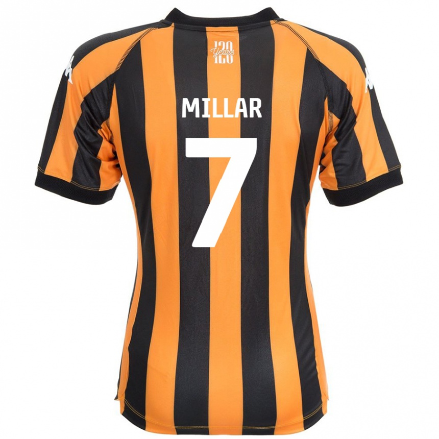 Kids Football Liam Millar #7 Black Amber Home Jersey 2024/25 T-Shirt Canada