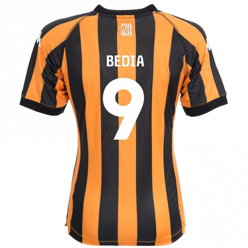 Kids Football Chris Bedia #9 Black Amber Home Jersey 2024/25 T-Shirt Canada