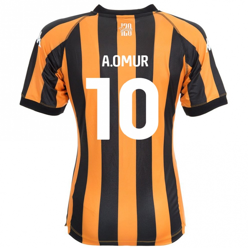 Kids Football Abdülkadir Ömür #10 Black Amber Home Jersey 2024/25 T-Shirt Canada