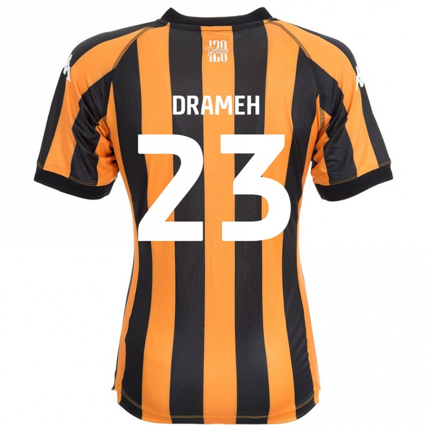 Kids Football Cody Drameh #23 Black Amber Home Jersey 2024/25 T-Shirt Canada