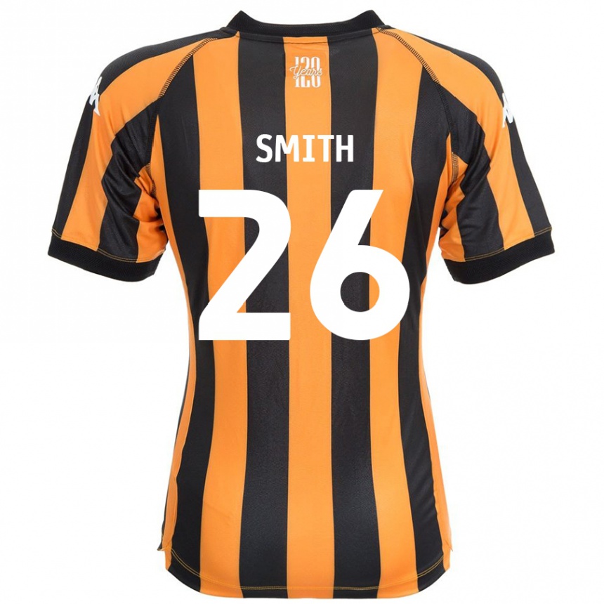 Kids Football Andy Smith #26 Black Amber Home Jersey 2024/25 T-Shirt Canada