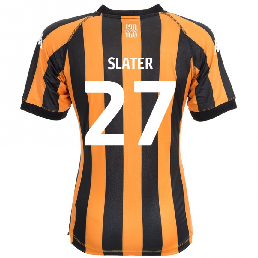 Kids Football Regan Slater #27 Black Amber Home Jersey 2024/25 T-Shirt Canada