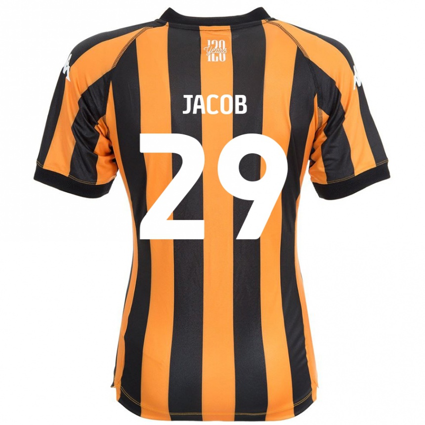 Kids Football Matty Jacob #29 Black Amber Home Jersey 2024/25 T-Shirt Canada