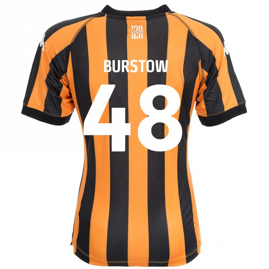 Kids Football Mason Burstow #48 Black Amber Home Jersey 2024/25 T-Shirt Canada