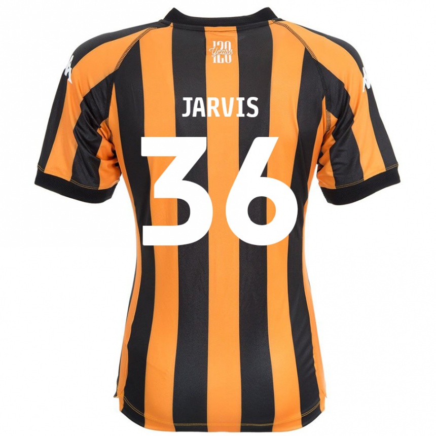 Kids Football Will Jarvis #36 Black Amber Home Jersey 2024/25 T-Shirt Canada