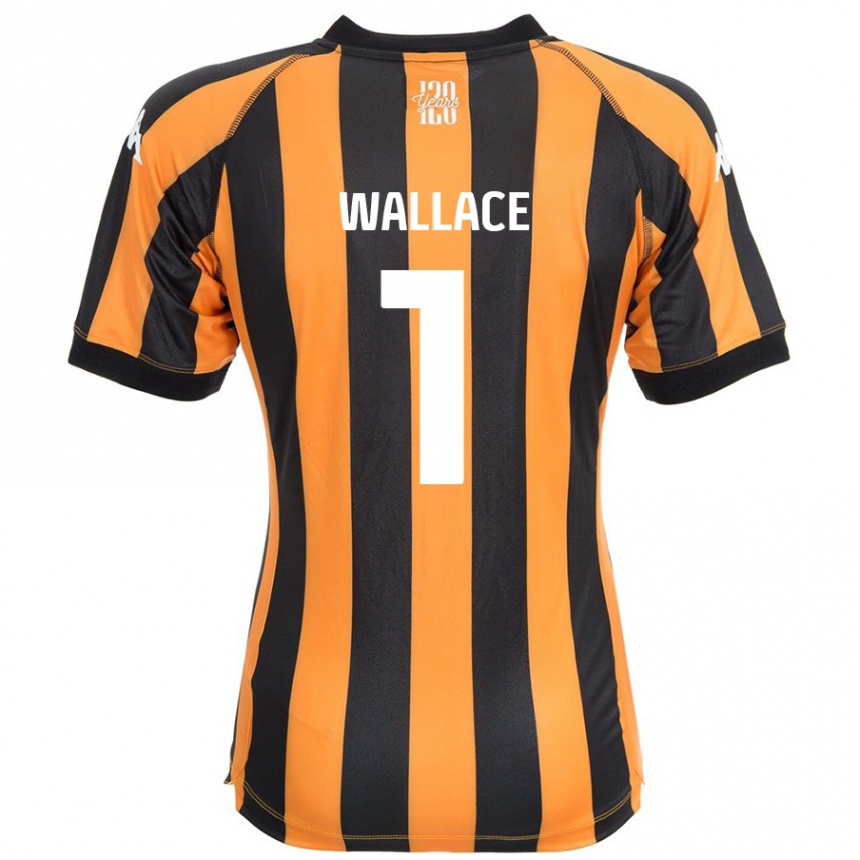 Kids Football Abbi Wallace #1 Black Amber Home Jersey 2024/25 T-Shirt Canada