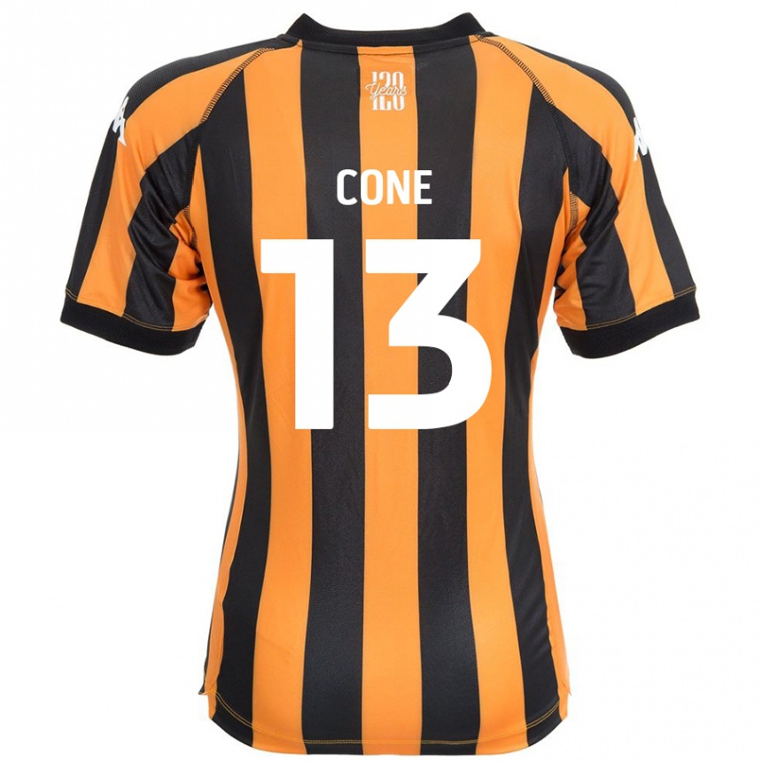 Kids Football Sharla Cone #13 Black Amber Home Jersey 2024/25 T-Shirt Canada