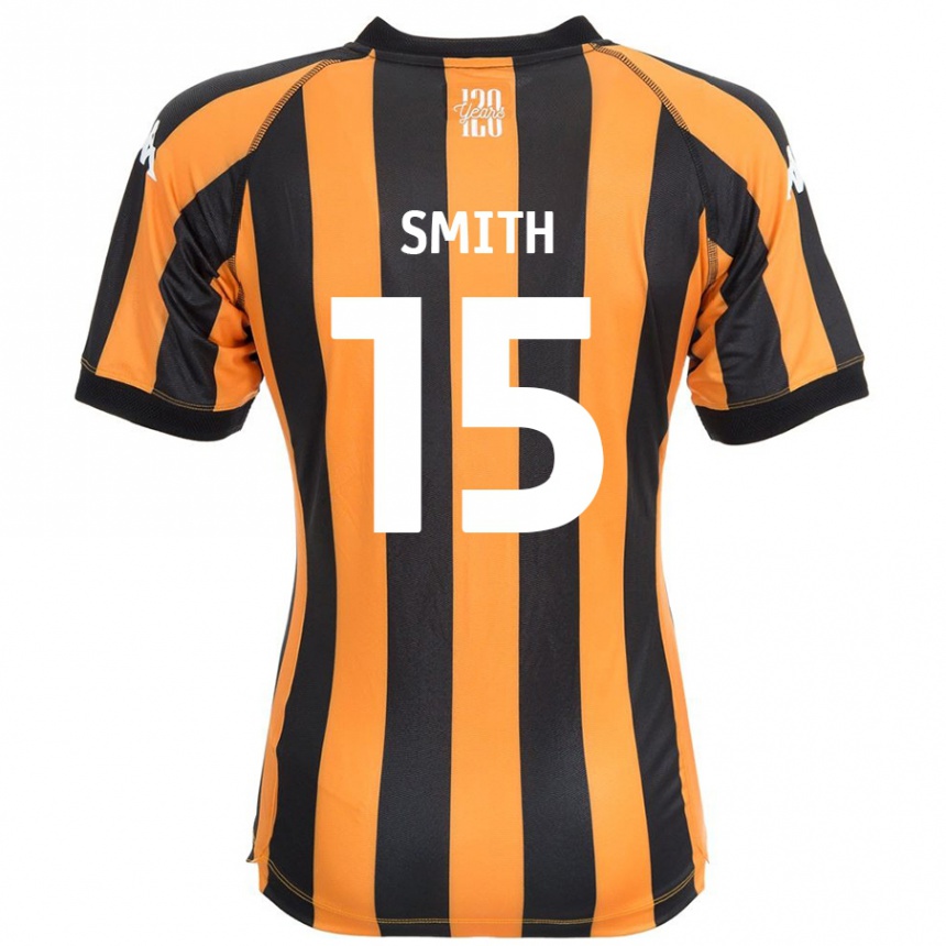 Kids Football Suey Smith #15 Black Amber Home Jersey 2024/25 T-Shirt Canada