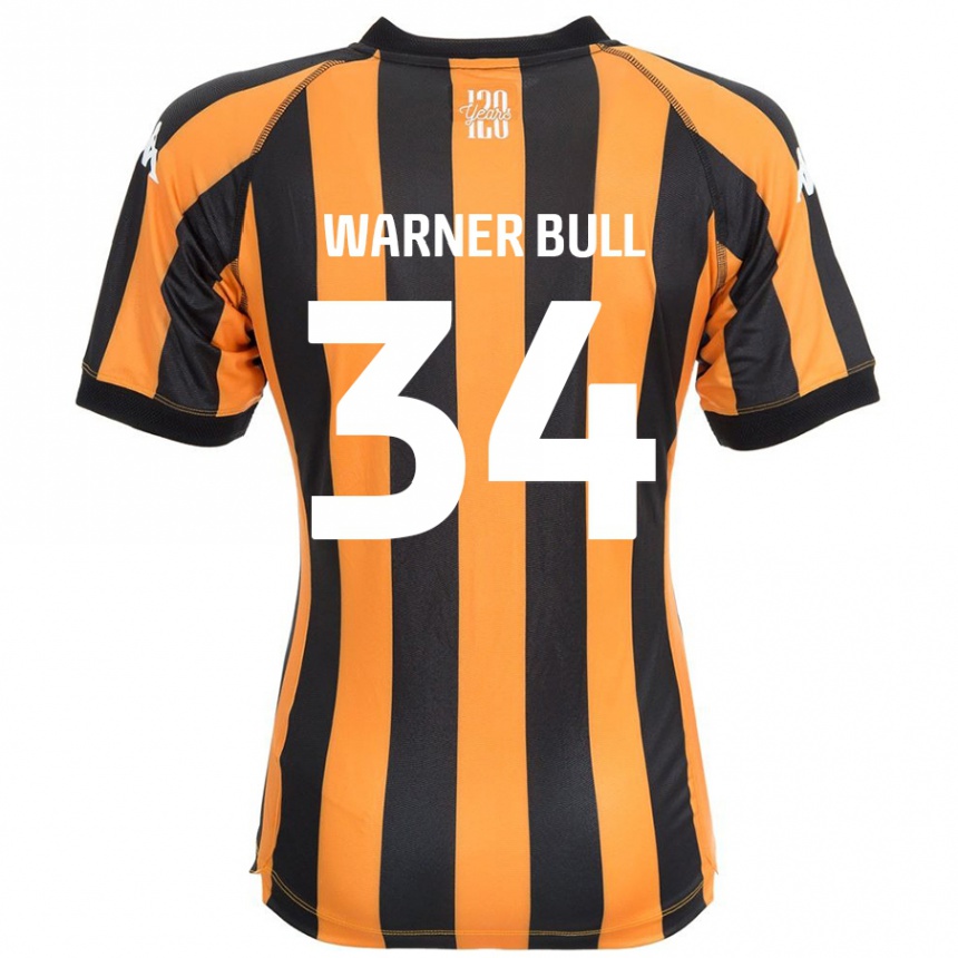 Kids Football Lucy Warner-Bull #34 Black Amber Home Jersey 2024/25 T-Shirt Canada