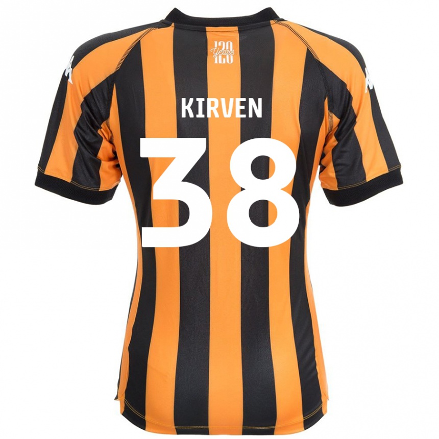 Kids Football Tess Kirven #38 Black Amber Home Jersey 2024/25 T-Shirt Canada