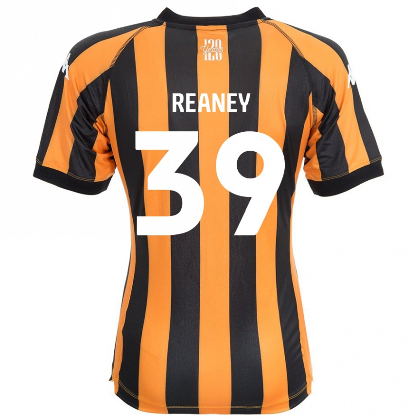 Kids Football Mollie Reaney #39 Black Amber Home Jersey 2024/25 T-Shirt Canada