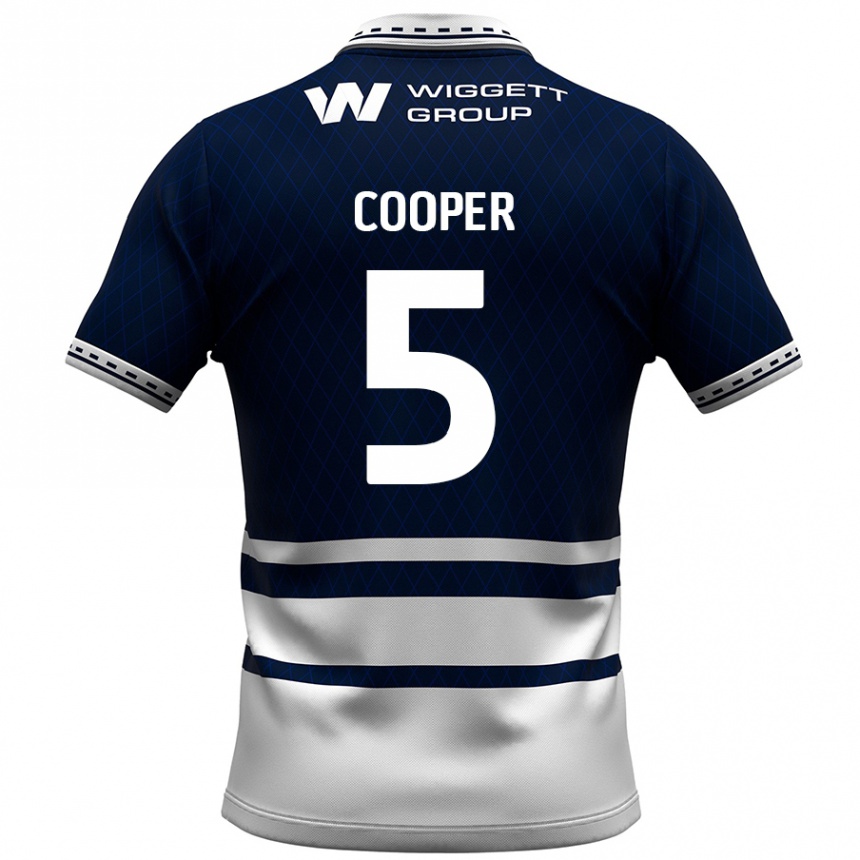 Enfant Football Maillot Jake Cooper #5 Bleu Marine Blanc Tenues Domicile 2024/25 Canada