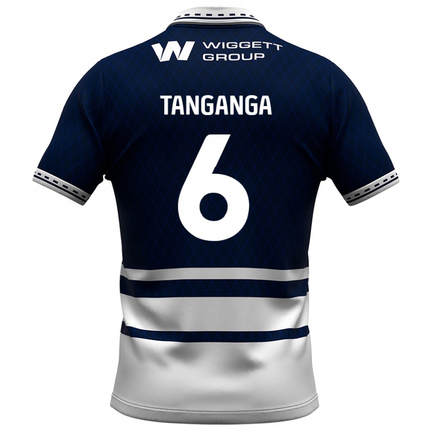 Enfant Football Maillot Japhet Tanganga #6 Bleu Marine Blanc Tenues Domicile 2024/25 Canada