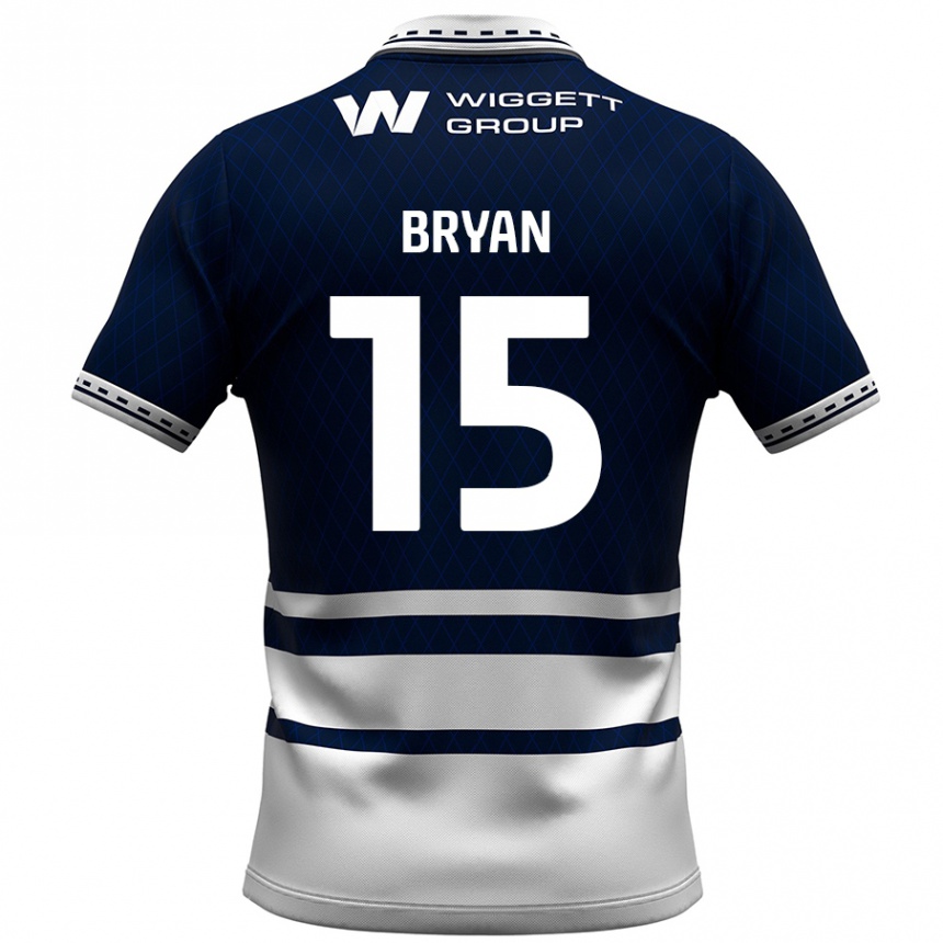 Enfant Football Maillot Joe Bryan #15 Bleu Marine Blanc Tenues Domicile 2024/25 Canada