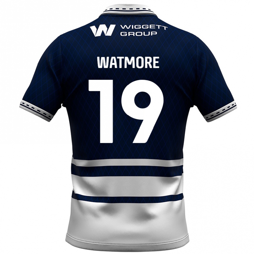 Enfant Football Maillot Duncan Watmore #19 Bleu Marine Blanc Tenues Domicile 2024/25 Canada