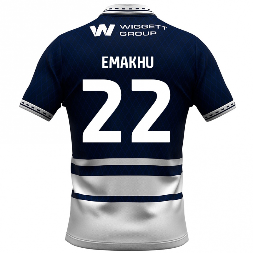 Enfant Football Maillot Aidomo Emakhu #22 Bleu Marine Blanc Tenues Domicile 2024/25 Canada