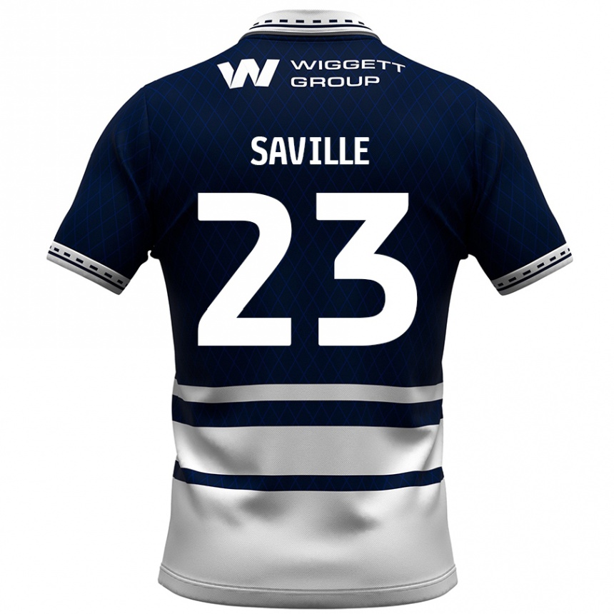 Enfant Football Maillot George Saville #23 Bleu Marine Blanc Tenues Domicile 2024/25 Canada