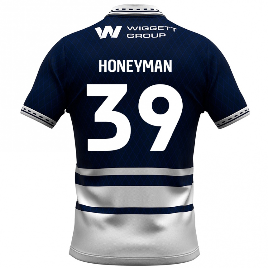 Enfant Football Maillot George Honeyman #39 Bleu Marine Blanc Tenues Domicile 2024/25 Canada