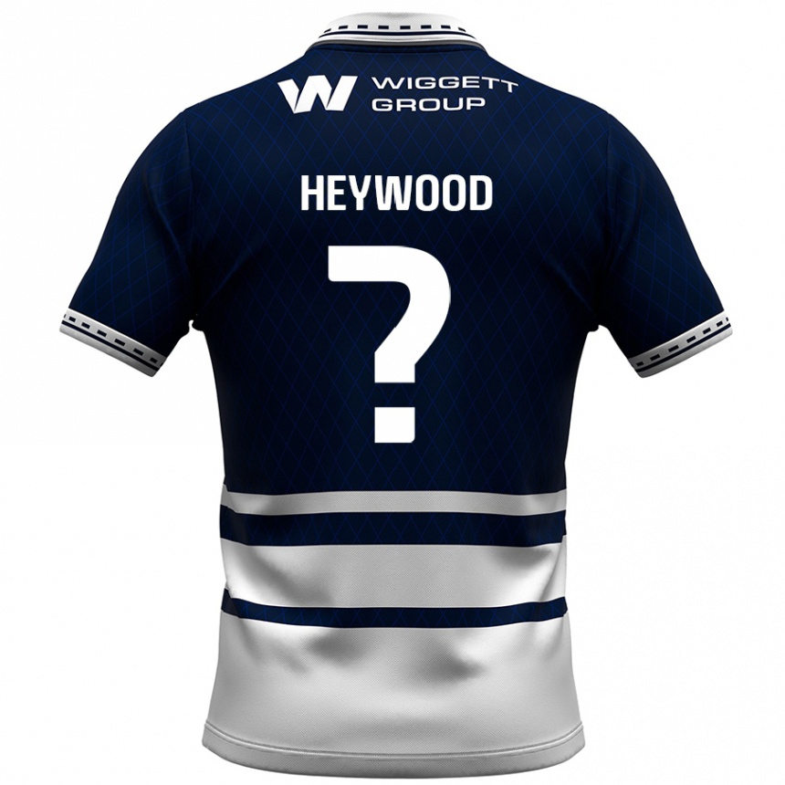 Enfant Football Maillot Kavalli Heywood #0 Bleu Marine Blanc Tenues Domicile 2024/25 Canada