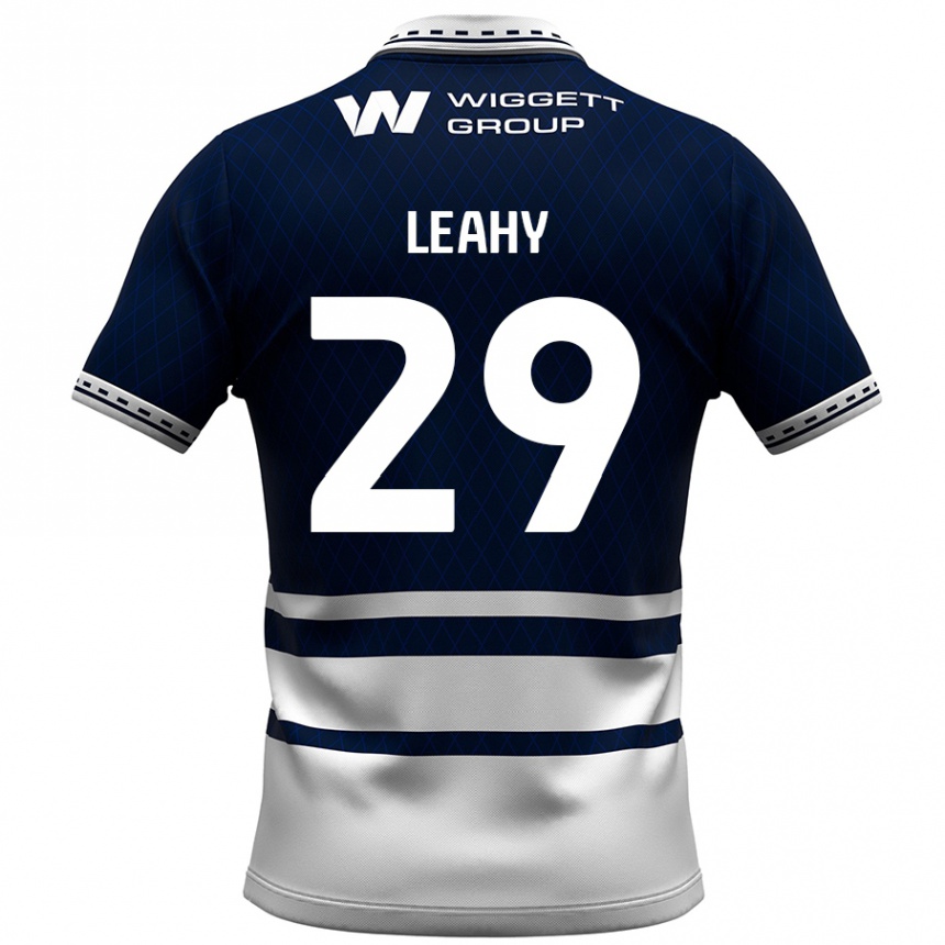 Enfant Football Maillot Tom Leahy #29 Bleu Marine Blanc Tenues Domicile 2024/25 Canada