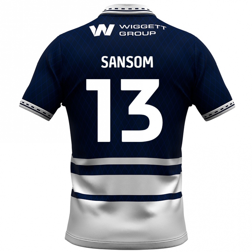 Enfant Football Maillot Chloe Sansom #13 Bleu Marine Blanc Tenues Domicile 2024/25 Canada