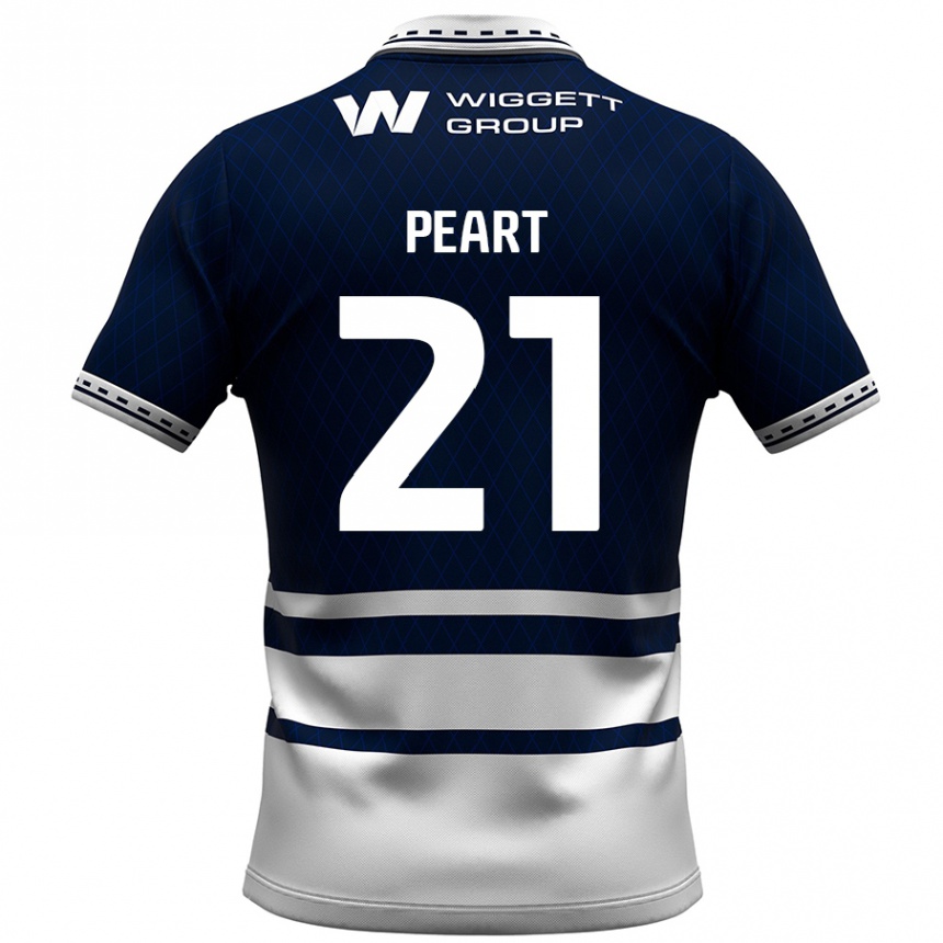 Enfant Football Maillot Kalani Peart #21 Bleu Marine Blanc Tenues Domicile 2024/25 Canada