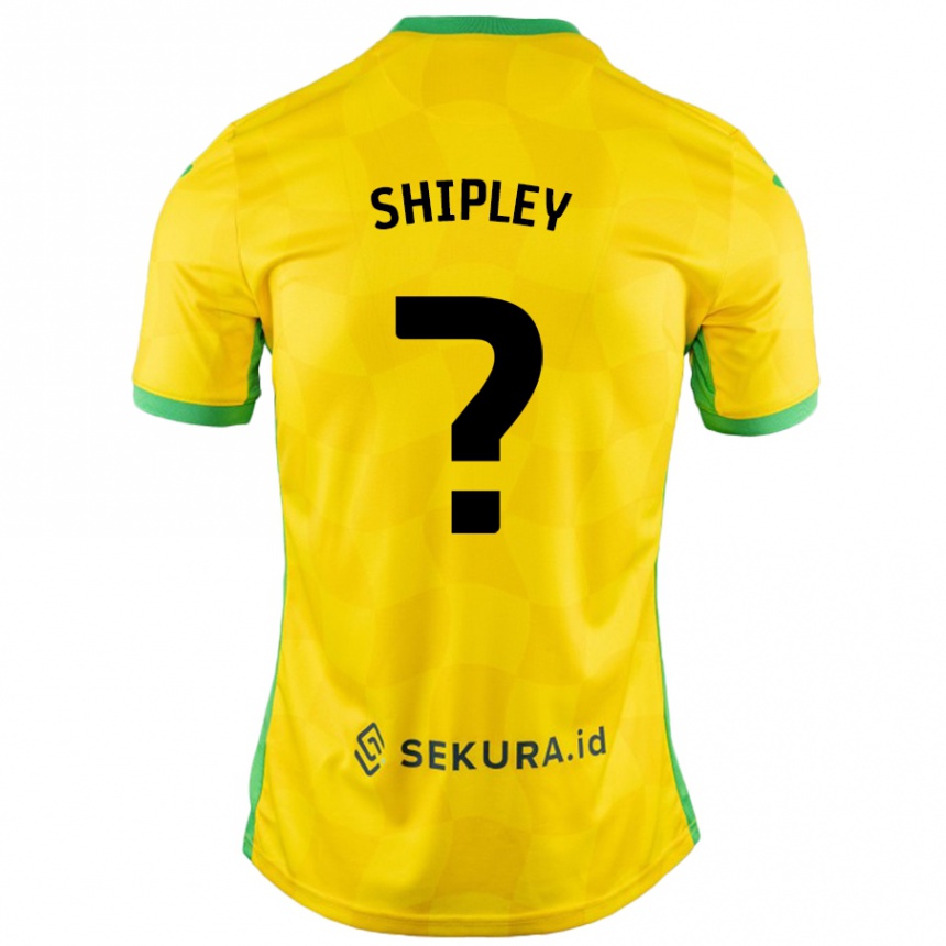 Kids Football Lewis Shipley #0 Yellow Green Home Jersey 2024/25 T-Shirt Canada