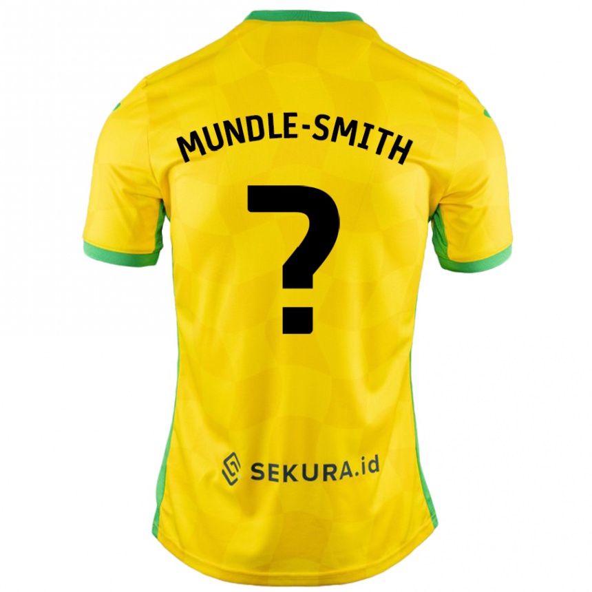 Kids Football Errol Mundle-Smith #0 Yellow Green Home Jersey 2024/25 T-Shirt Canada