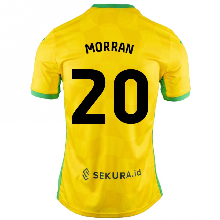 Kids Football Eloise Morran #20 Yellow Green Home Jersey 2024/25 T-Shirt Canada