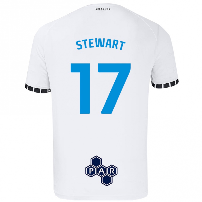 Kids Football Layton Stewart #17 White Home Jersey 2024/25 T-Shirt Canada